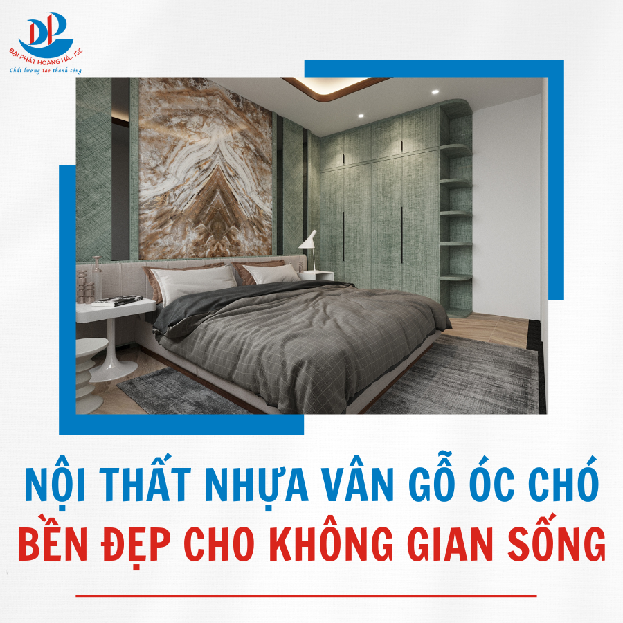 NỘI THẤT NHỰA VÂN GỖ ÓC CHÓ BỀN ĐẸP CHO KHÔNG GIAN SỐNG